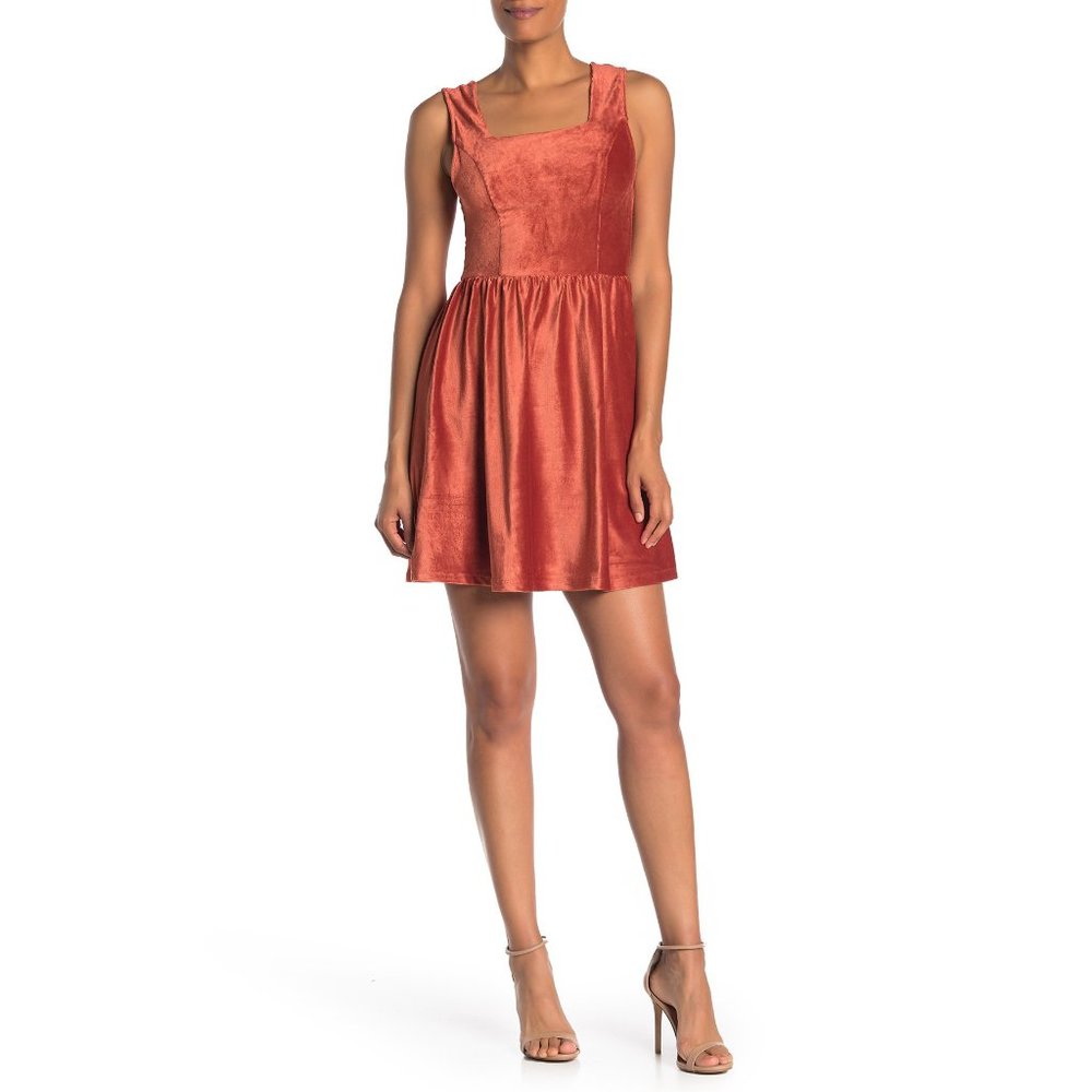 NWT Nordstrom Good Luck Gem Corduroy Mini Dress